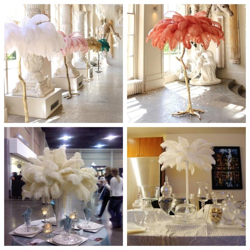 Sowder 5pcs Ostrich Feathers 16-18inch(40-45cm) Home Wedding Decoration(Lime Green) - Image 5